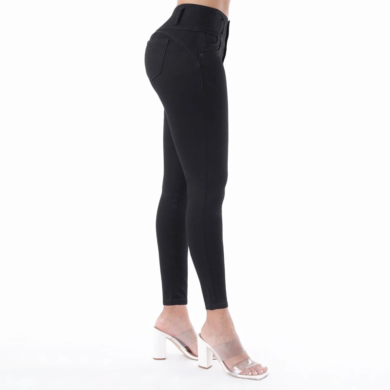 JEANS SKINNY MUJER KANSAS NEGRO 011626B - 2