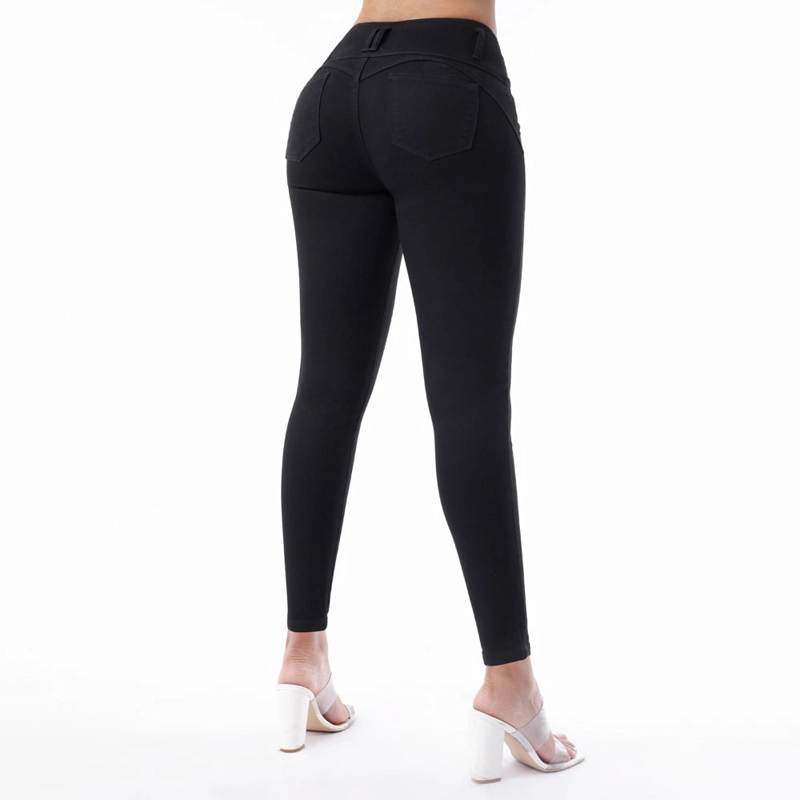 JEANS SKINNY MUJER KANSAS NEGRO 011626B - 3