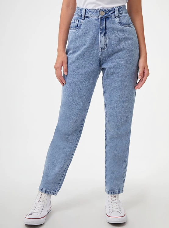 JEANS ALGODÓN MOM MUJER INDEX - 1