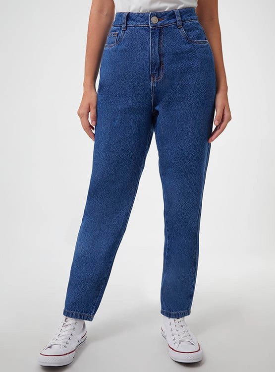 JEANS ALGODÓN MOM MUJER INDEX - 1