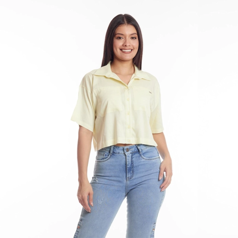 BLUSA MANGA 3/4 MUJER METAL JEANS BLENDA - 1