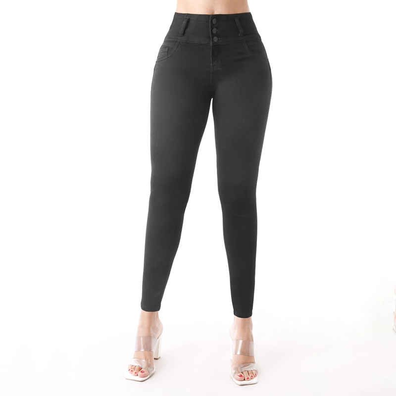 JEAN SKINNY MUJER KANSAS NEGRO BOOM - 1
