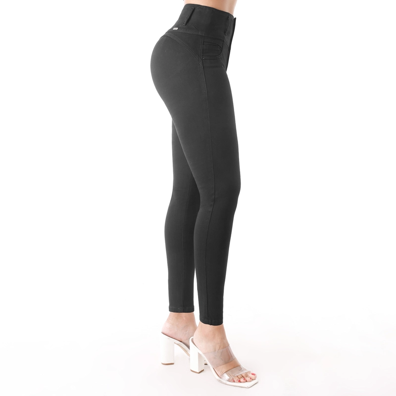 JEAN SKINNY MUJER KANSAS NEGRO BOOM - 2