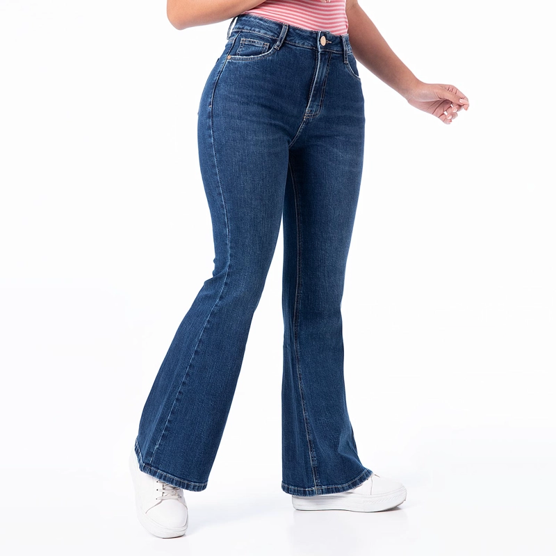 JEANS FLARE MUJER PIONER HALLYH - 2