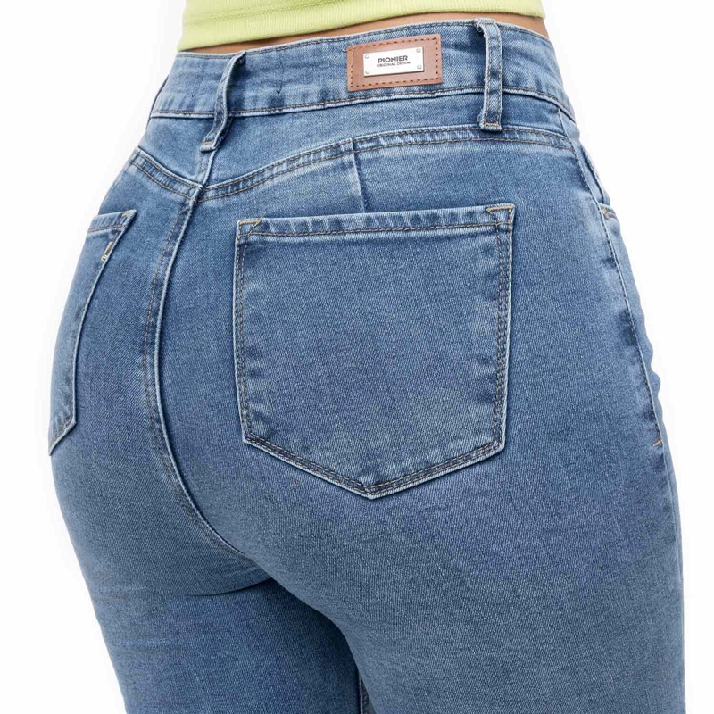 JEANS FLARE MUJER PIONER HALLYH - 6