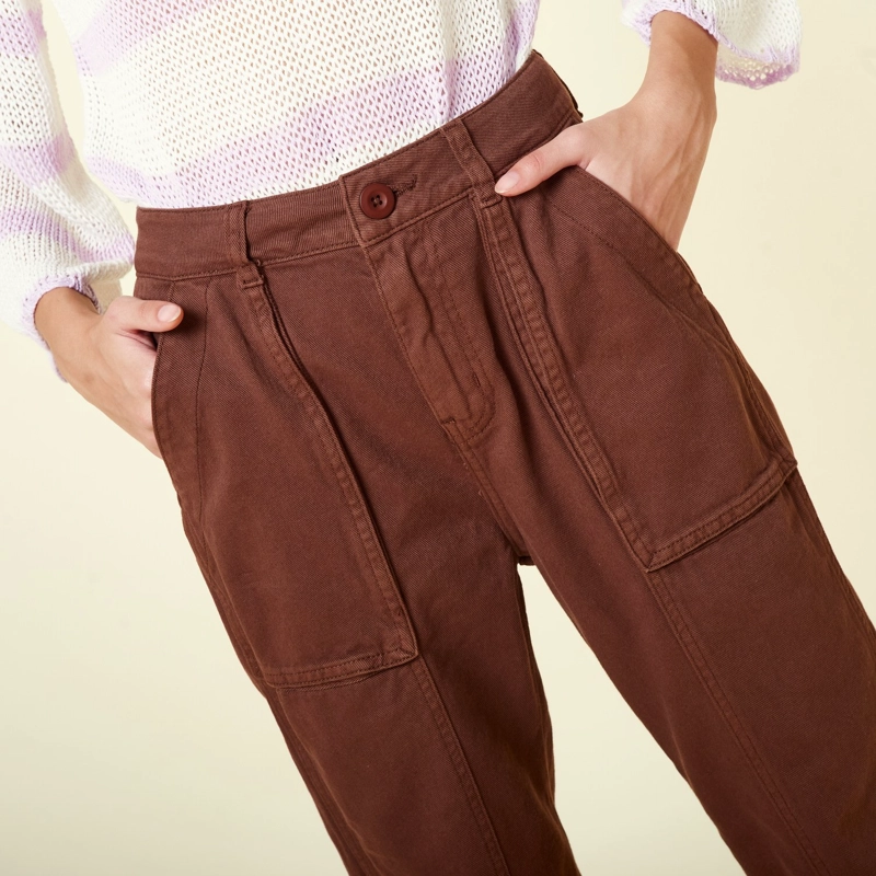 PANTALÓN ALGODÓN CULOTTE MUJER EXIT ESTEFANIA - 3