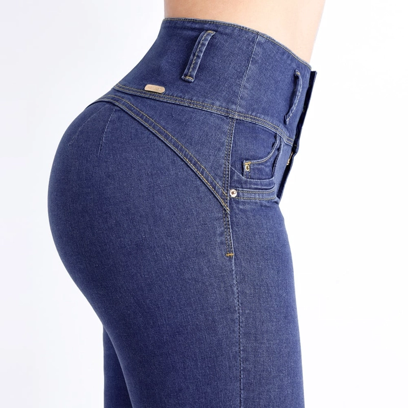 JEAN SKINNY MUJER KANSAS AZUL BOOM - 4
