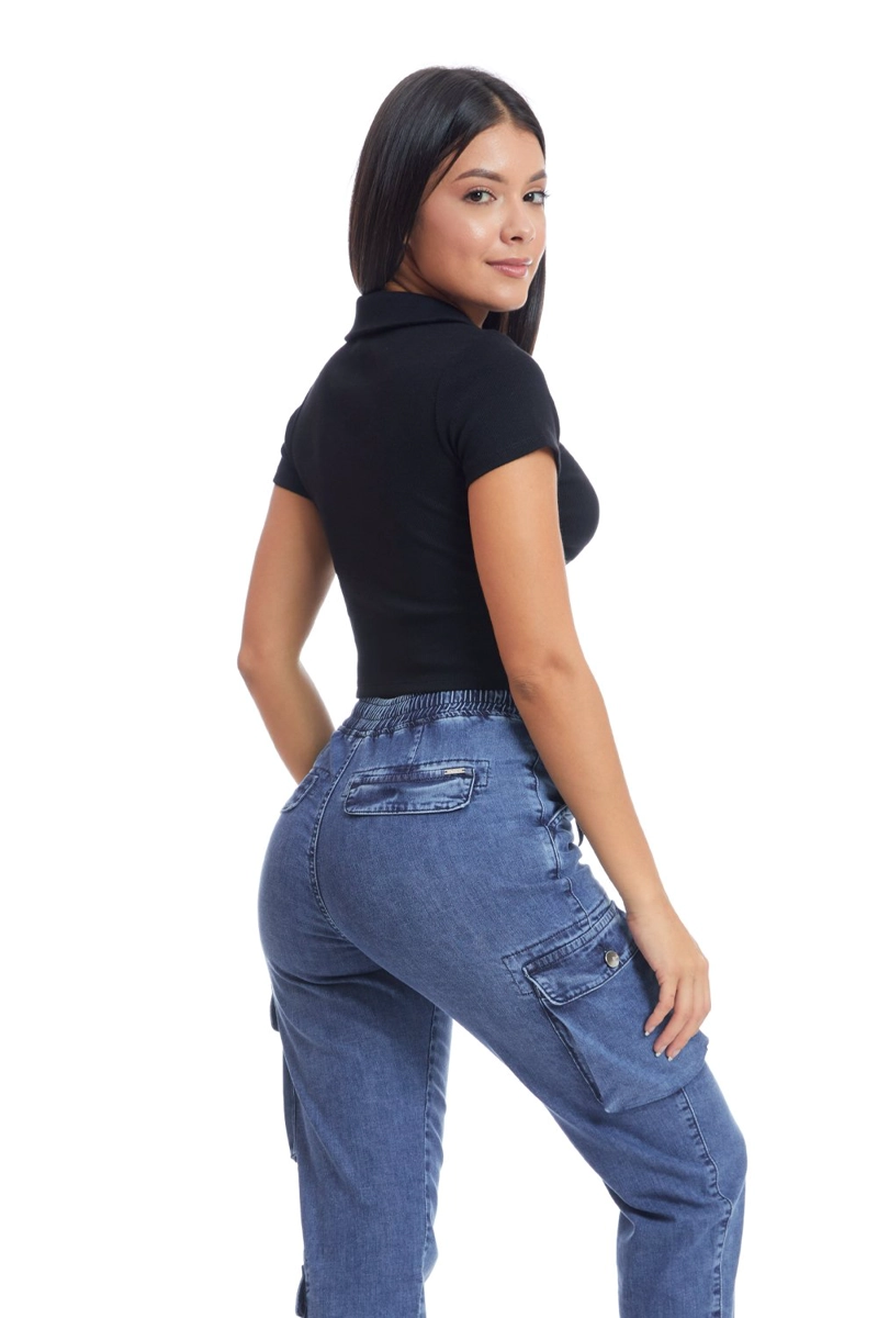 POLO ALGODÓN MUJER METAL JEANS CAMISERO SAMI - 3