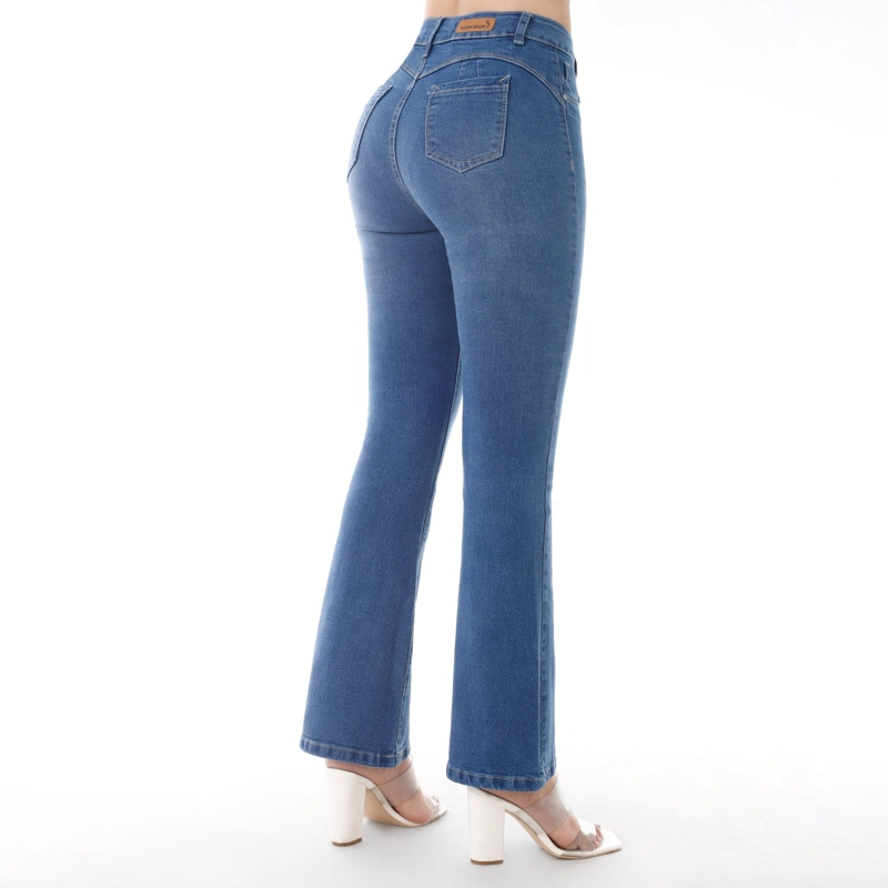 JEAN FLARE MUJER KANSAS PUSH UP - 3