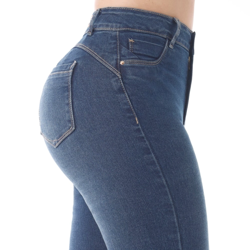 JEAN FLARE MUJER KANSAS PUSH UP - 4