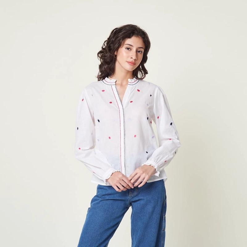 BLUSA ALGODÓN MUJER EXIT JAEL - 1