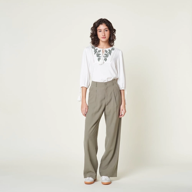 PANTALÓN RECTO MUJER EXIT JULIANA - 1