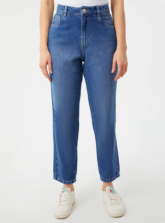 JEANS ALGODÓN MOM MUJER INDEX - 1