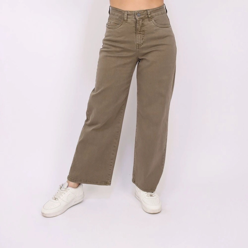 PANTALÓN MUJER KAYRA POBLET PERFECT FIT STRAIGHT COMFY CROP - 1