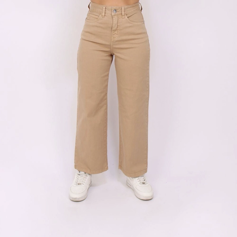 PANTALÓN MUJER KAYRA POBLET PERFECT FIT STRAIGHT COMFY CROP - 1