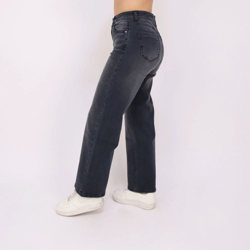 JEANS STRAIGHT MUJER KAYRA POBLET PERFECT FIT CROPPED - 2
