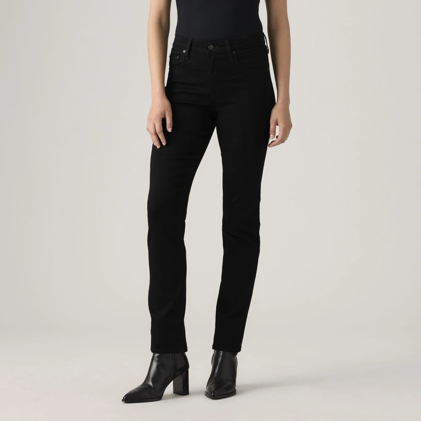JEANS RECTO MUJER LEVI'S NEGRO 724 HIGH RISE STRAIGHT 18883-0016 - 3