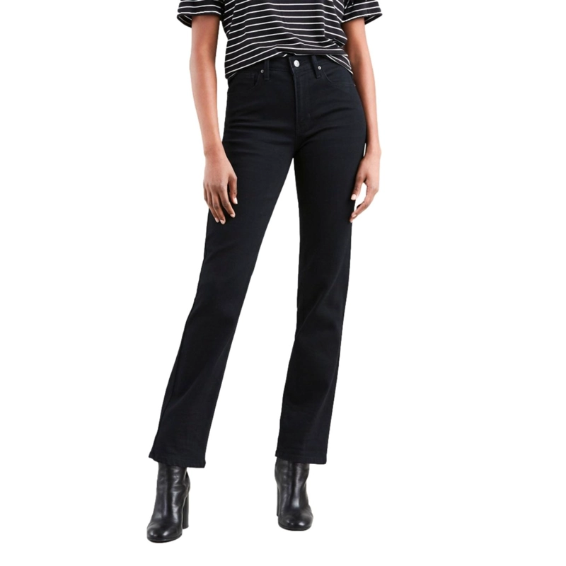JEANS RECTO MUJER LEVI'S NEGRO 724 HIGH RISE STRAIGHT 18883-0016 - 1