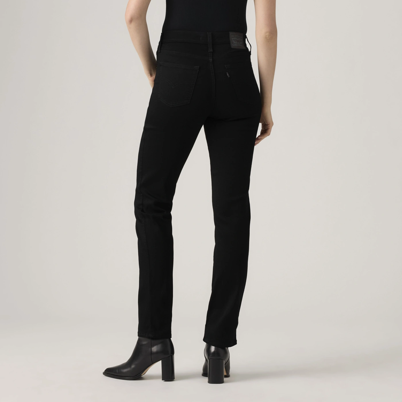 JEANS RECTO MUJER LEVI'S NEGRO 724 HIGH RISE STRAIGHT 18883-0016 - 4
