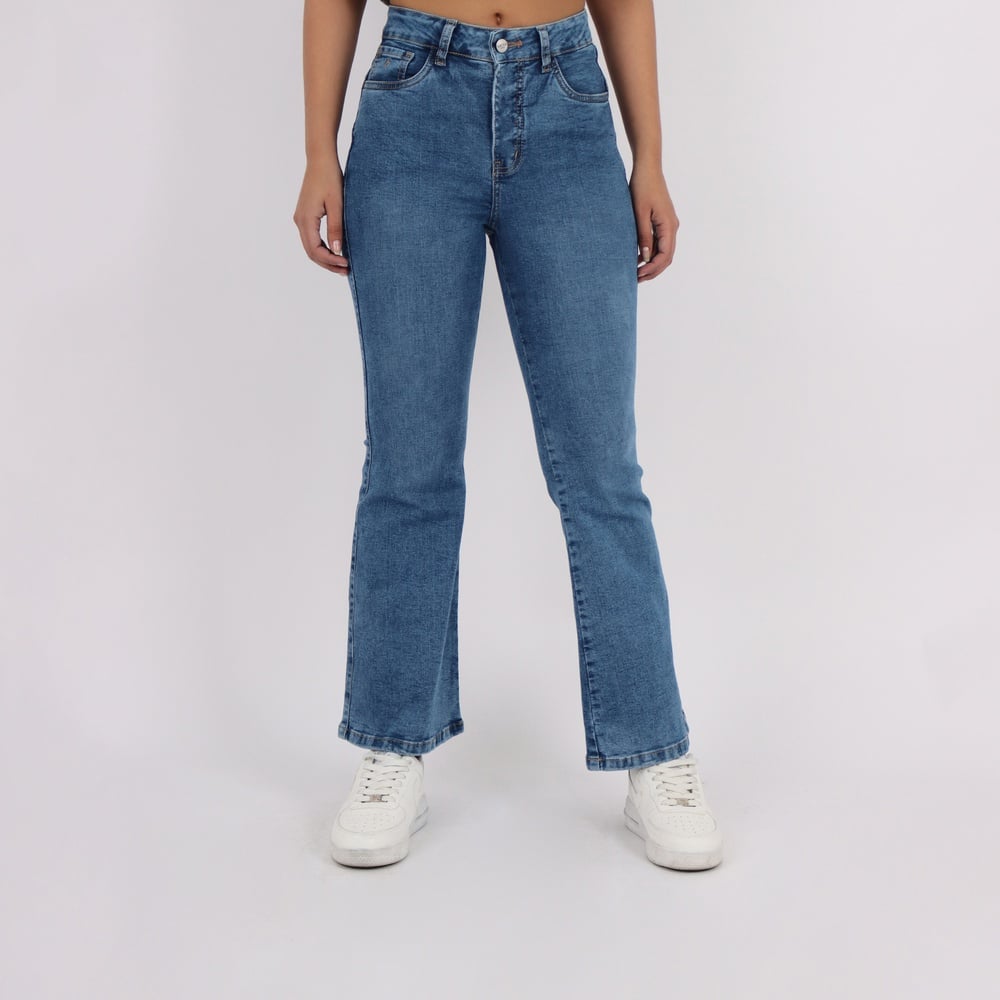 JEANS FLARE MUJER KAYRA POBLET PERFECT FIT PUSH UP - 1