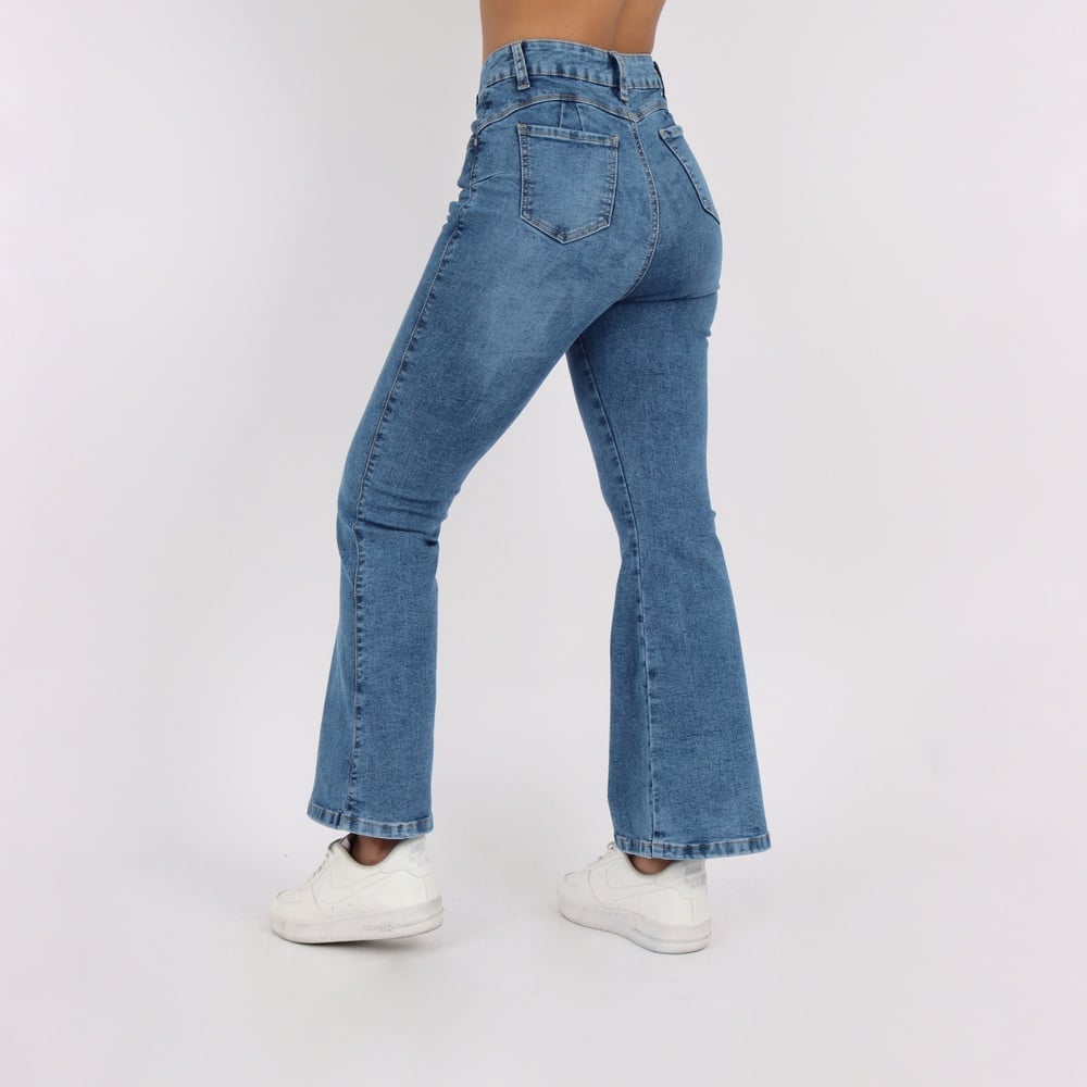 JEANS FLARE MUJER KAYRA POBLET PERFECT FIT PUSH UP - 2