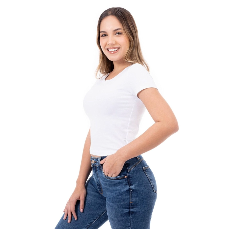 POLO MANGA CORTA MUJER SQUEEZE CROP MELLSS - 2