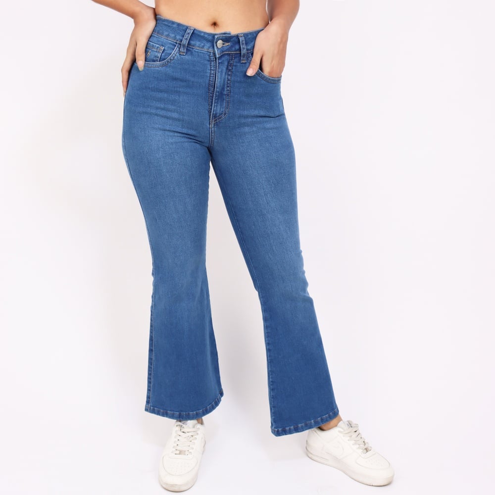JEANS FLARE MUJER KAYRA POBLET PERFECT FIT PUSH UP - 1