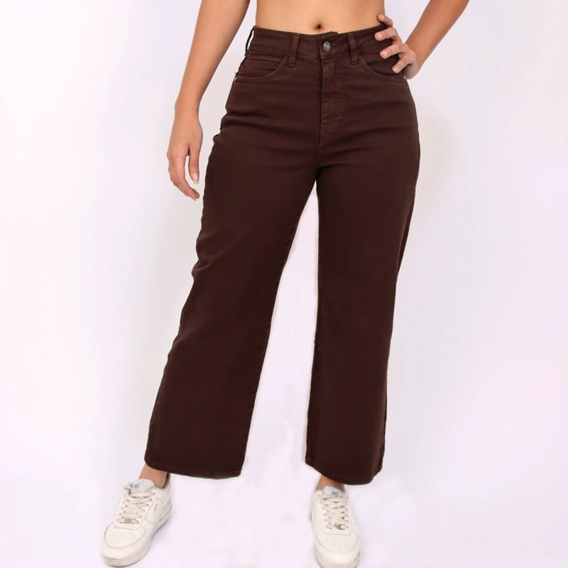 PANTALÓN MUJER KAYRA POBLET PERFECT FIT STRAIGHT COMFY CROP - 1
