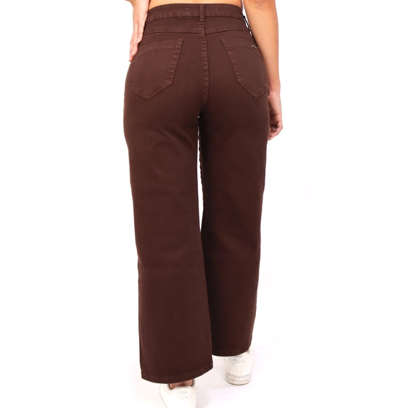 PANTALÓN MUJER KAYRA POBLET PERFECT FIT STRAIGHT COMFY CROP - 3