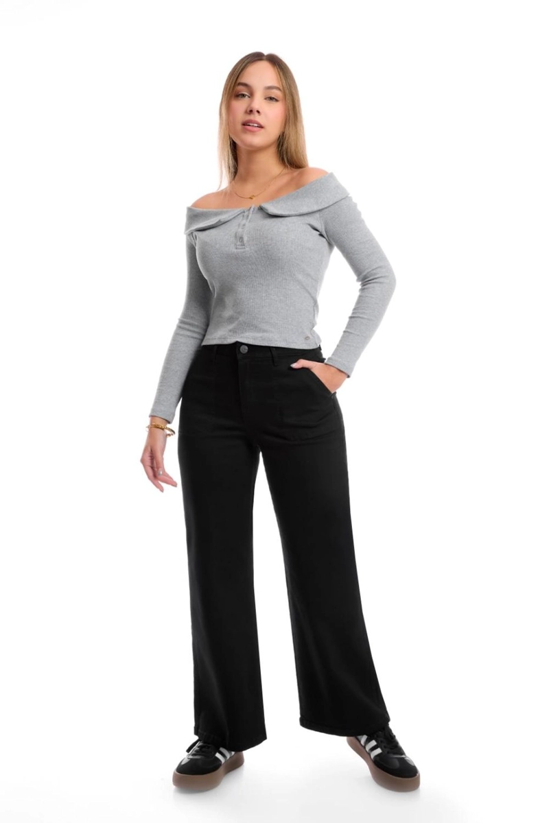 JEANS STRAIGHT MUJER METAL JEANS KIM - 2