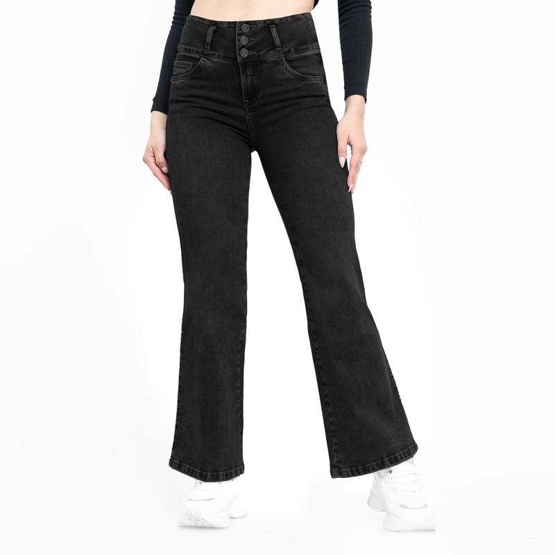 JEANS FLARE MUJER BRONCO SALET - 1