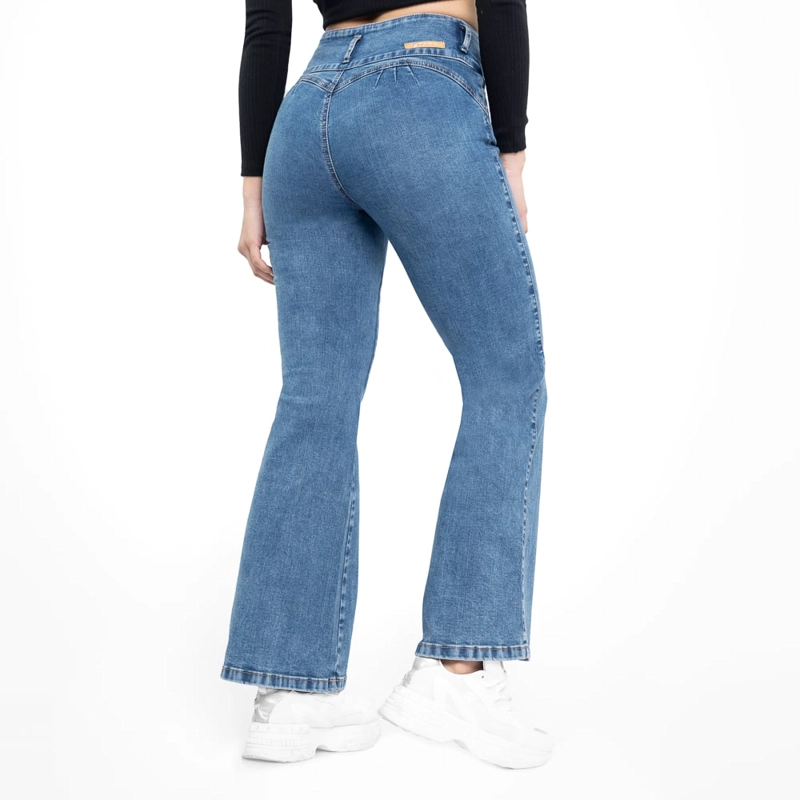JEANS FLARE MUJER BRONCO SALET - 3