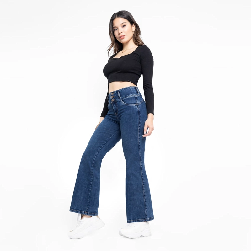 JEANS FLARE MUJER BRONCO SALET - 5
