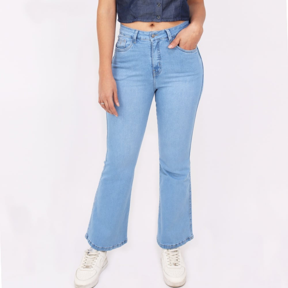 JEANS FLARE MUJER KAYRA POBLET PERFECT FIT PUSH UP - 1
