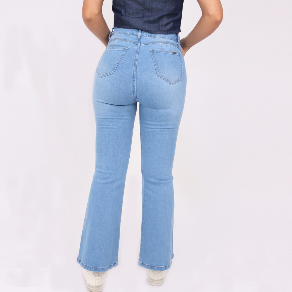 JEANS FLARE MUJER KAYRA POBLET PERFECT FIT PUSH UP - 3
