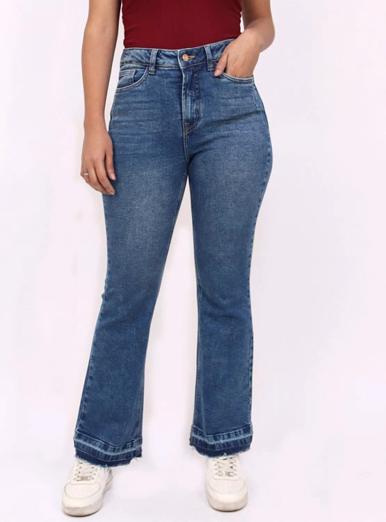 JEANS FLARE MUJER KAYRA POBLET PERFECT FIT VINTAGE - 1