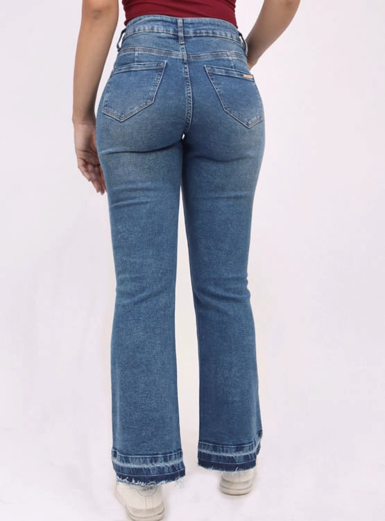 JEANS FLARE MUJER KAYRA POBLET PERFECT FIT VINTAGE - 3