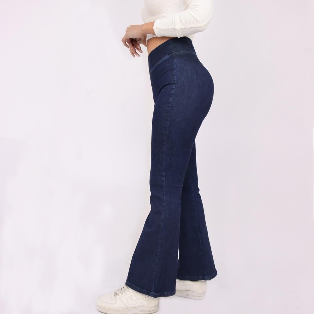 JEAN FLARE MUJER KAYRA POBLET PERFECT FIT AZUL JEGGIN - 2