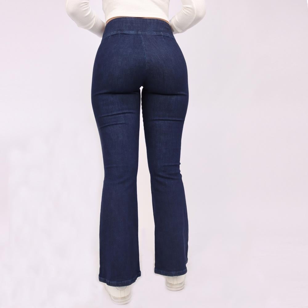 JEAN FLARE MUJER KAYRA POBLET PERFECT FIT AZUL JEGGIN - 3