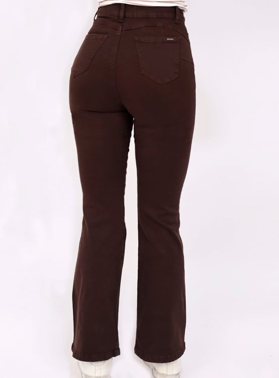 PANTALÓN MUJER KAYRA POBLET PERFECT FIT FLARE PUSH UP - 3