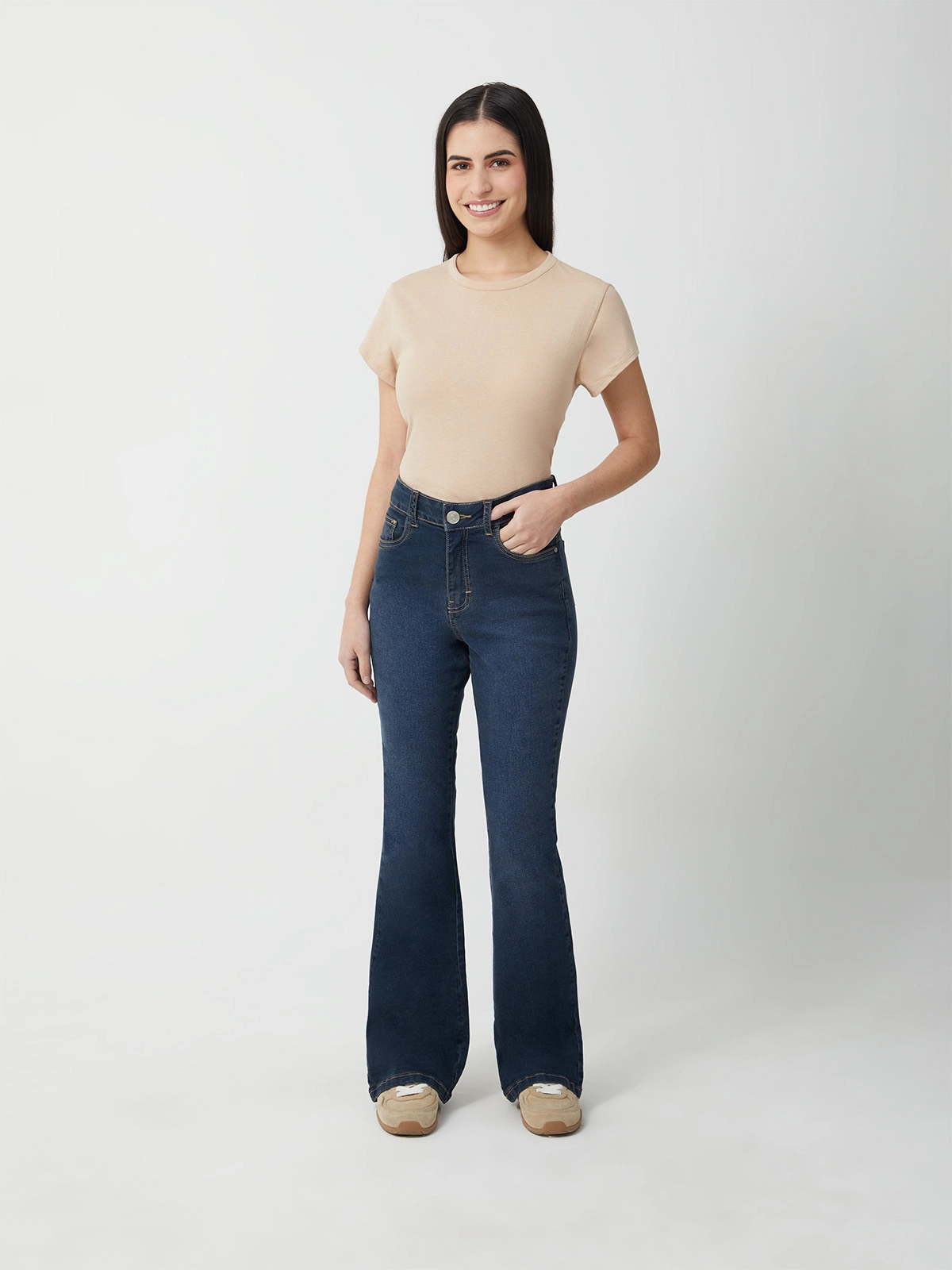JEAN ALGODÓN FLARE MUJER INDEX ZOE PUSH UP - 5