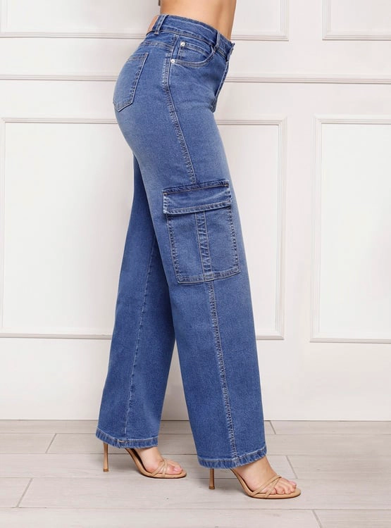 JEANS PALAZZO MUJER KANSAS CARGO - 2