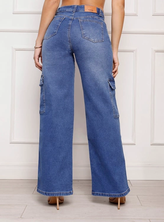 JEANS PALAZZO MUJER KANSAS CARGO - 3