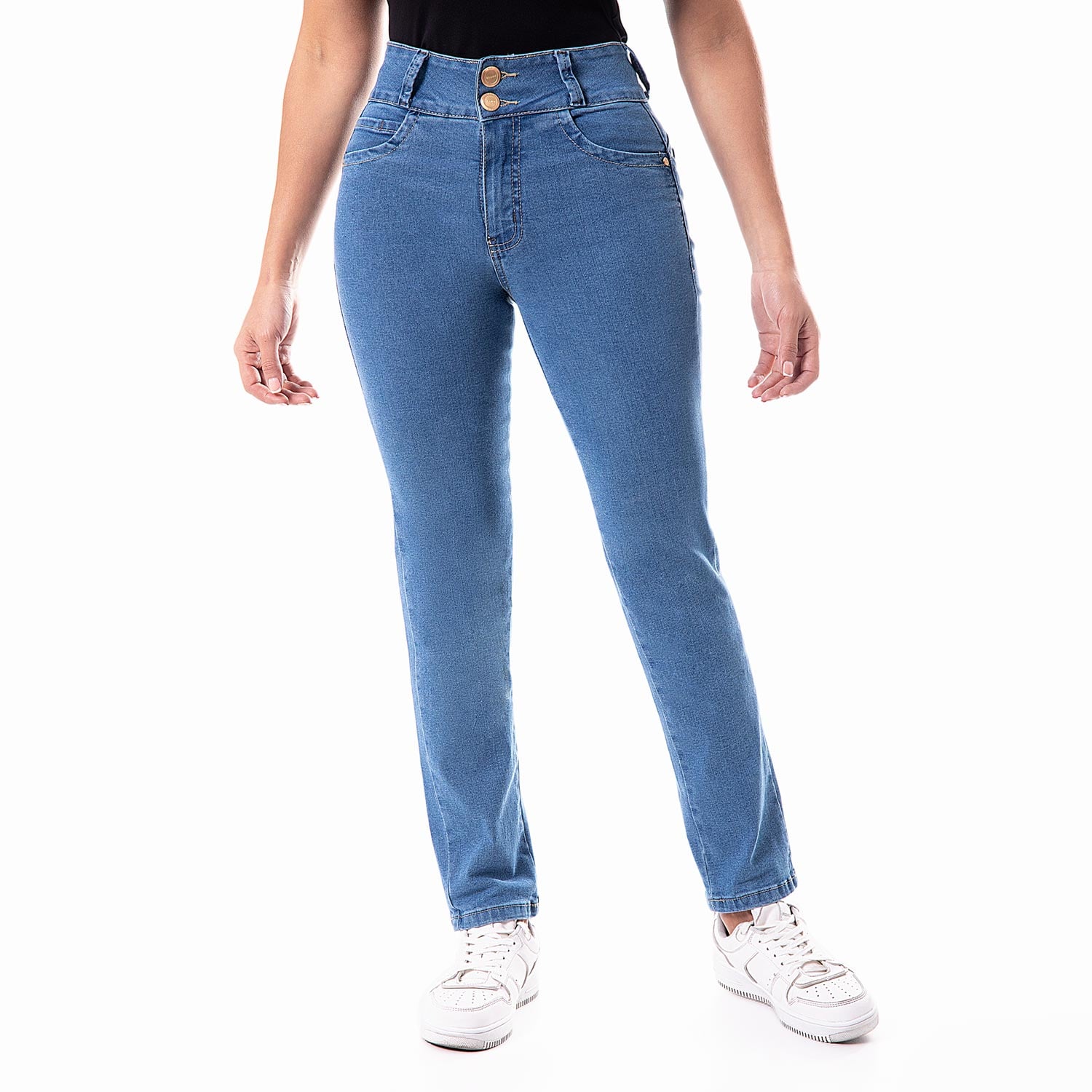 JEANS RECTO MUJER PIONIER LARISSA - 1