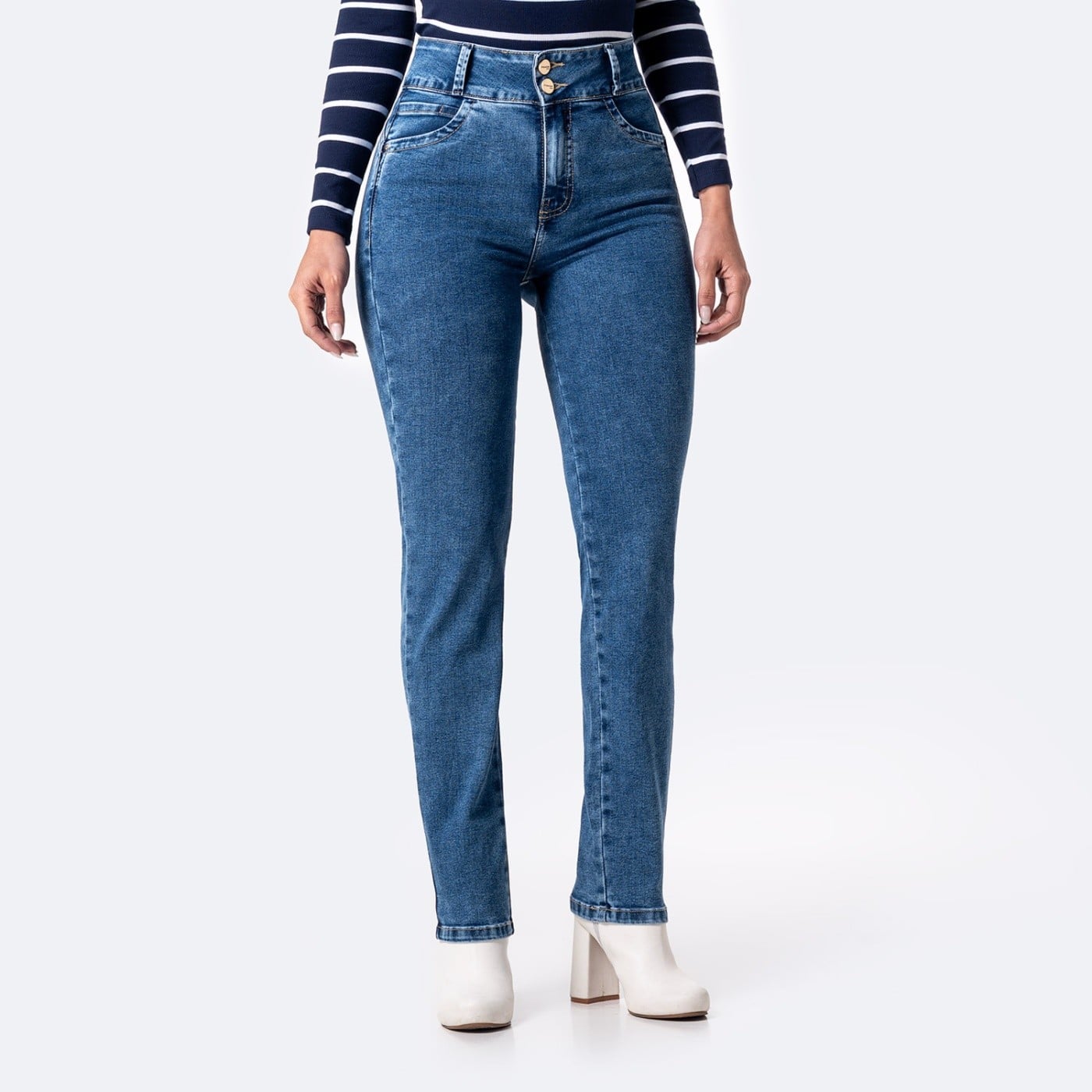JEANS RECTO MUJER PIONIER LARISSA - 1