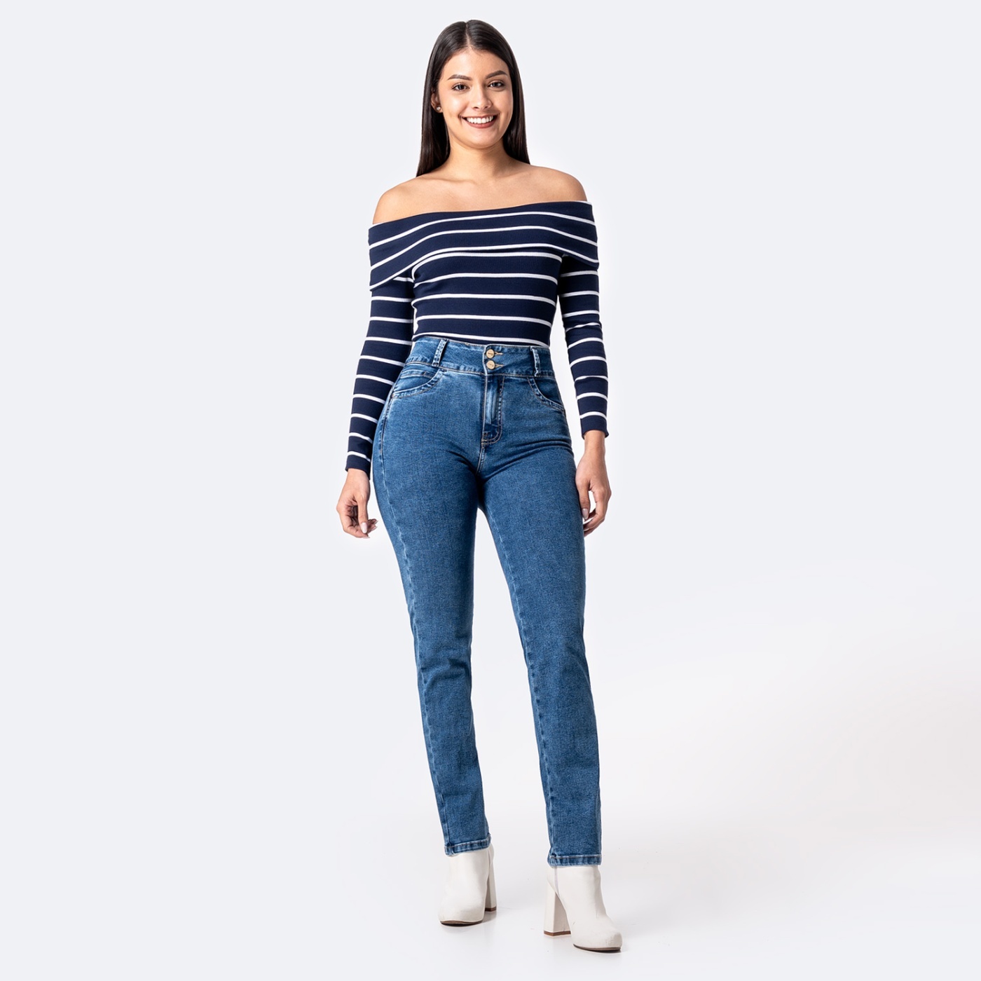 JEANS RECTO MUJER PIONIER LARISSA - 2
