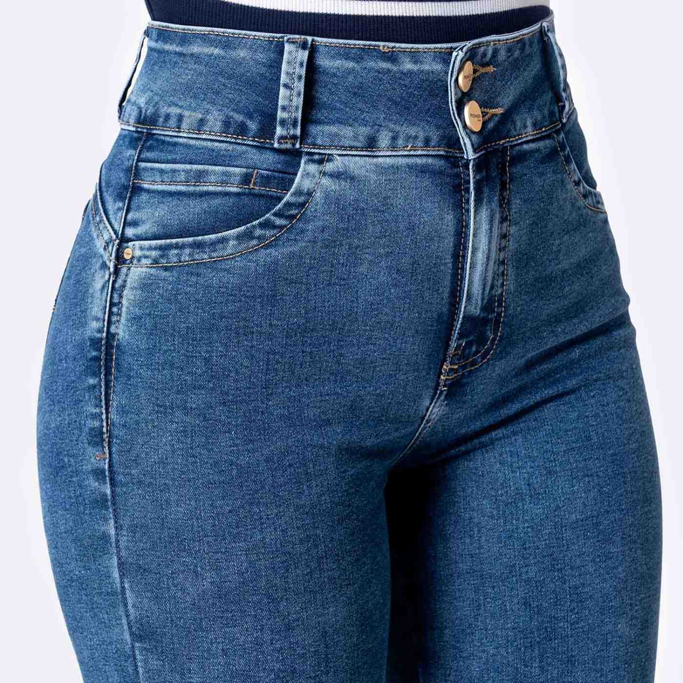 JEANS RECTO MUJER PIONIER LARISSA - 4