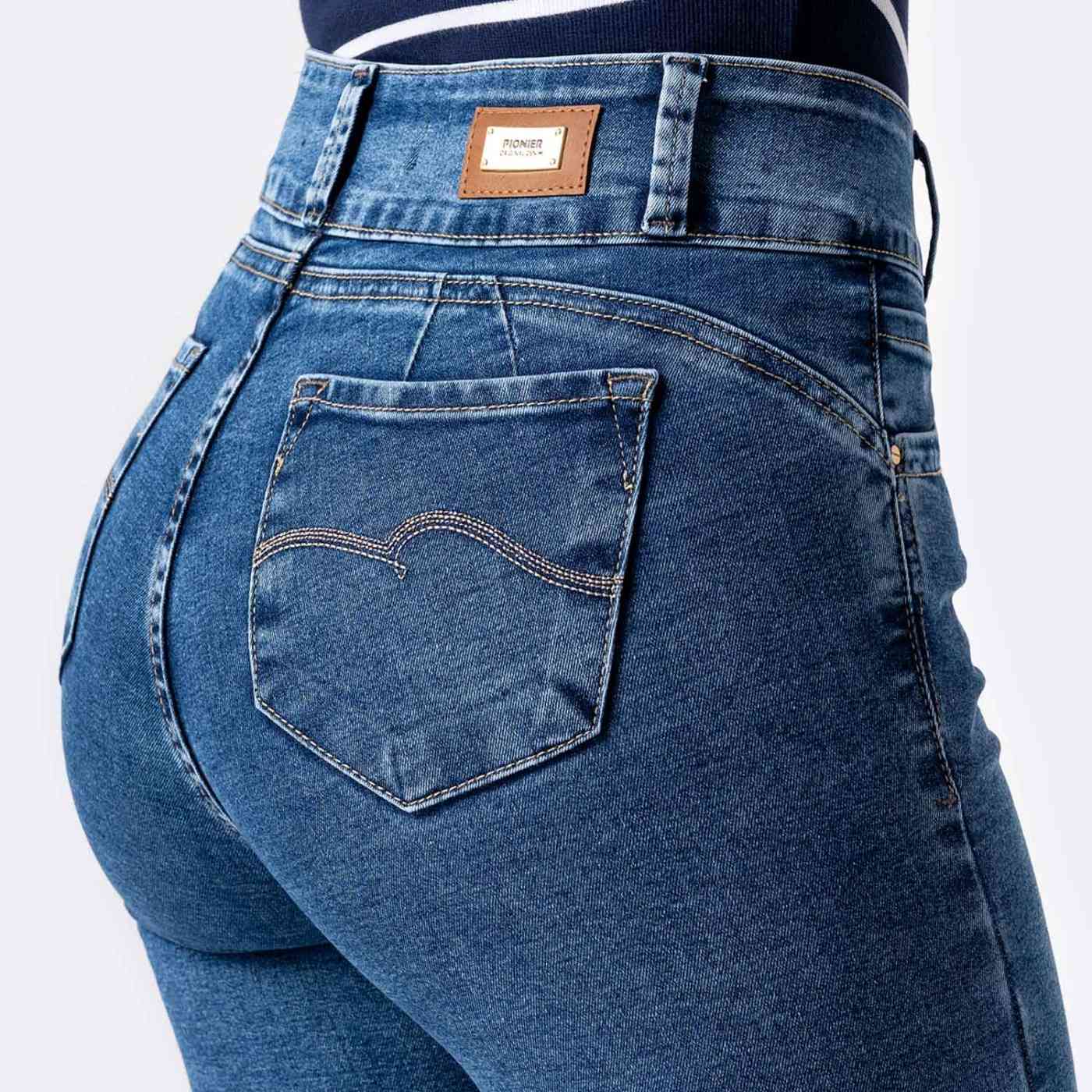 JEANS RECTO MUJER PIONIER LARISSA - 5