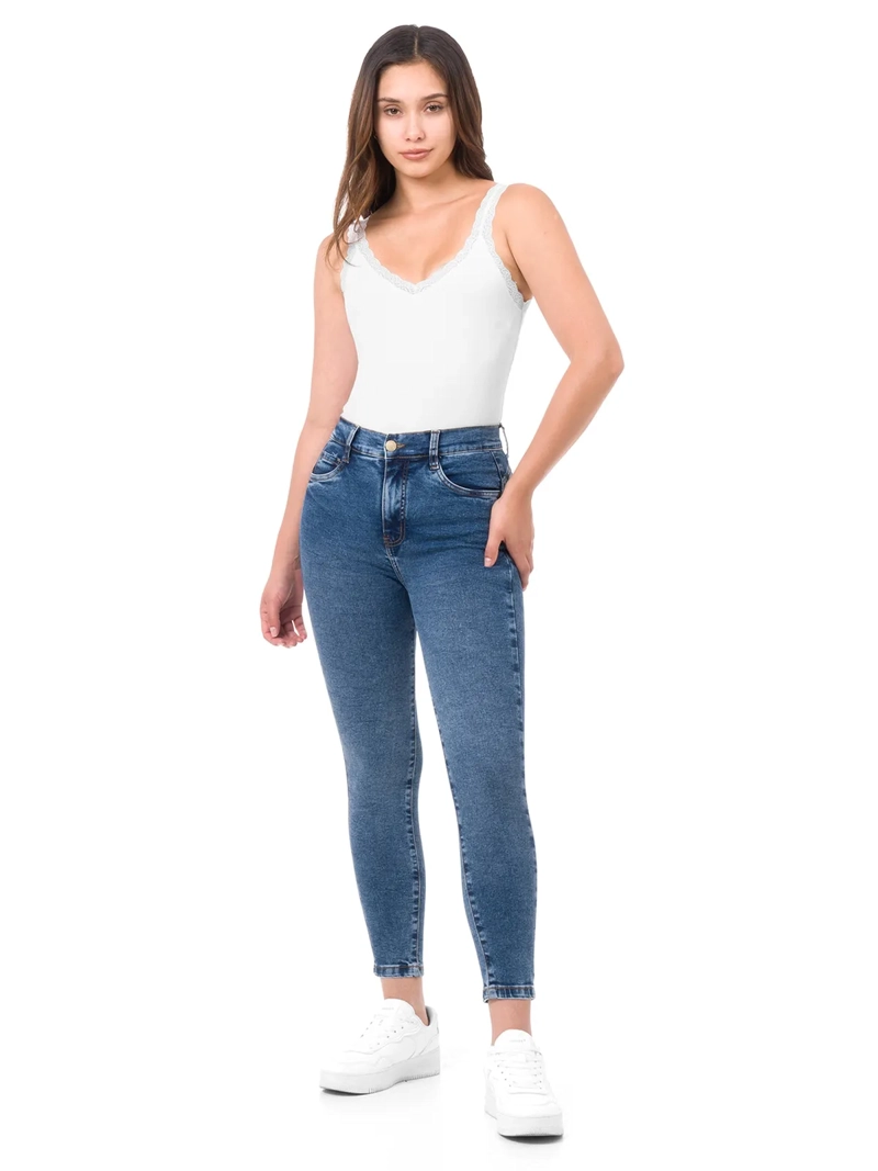 JEAN SKINNY MUJER PIONIER NURY CELESTE CLARO - 1