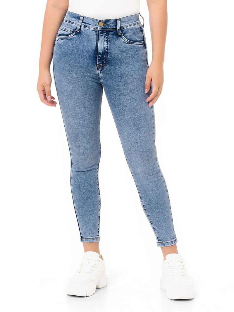 JEAN SKINNY MUJER PIONIER NURY CELESTE CLARO - 2